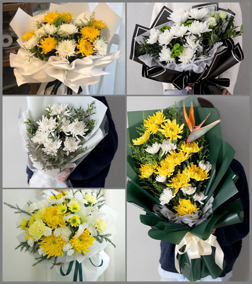 山东青岛平度市同和街道圈里胡家村白事花束代送